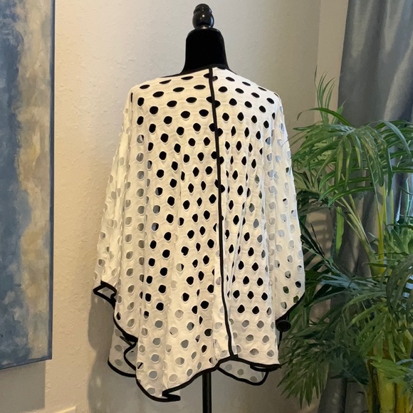 Connie K Swiss Cheese Poncho - Picture 4 of 6